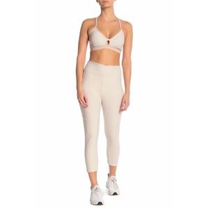 Outdoor Voices Full Length Warmup Leggings Oatmeal Cream Small S